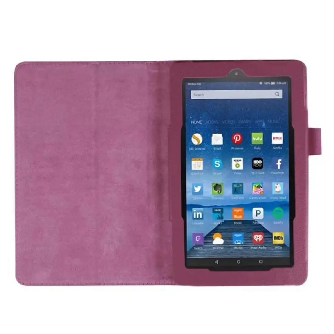 Чехол подставка из искусственной кожи для Amazon Kindle Fire HD 7 2015 (фиолетовый)|tablet case