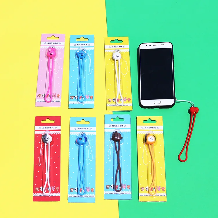 

New kpop mobile phone keychains kpop cell phone lanyard keychains cute animal head cell phone lanyards gifts for kpop fans