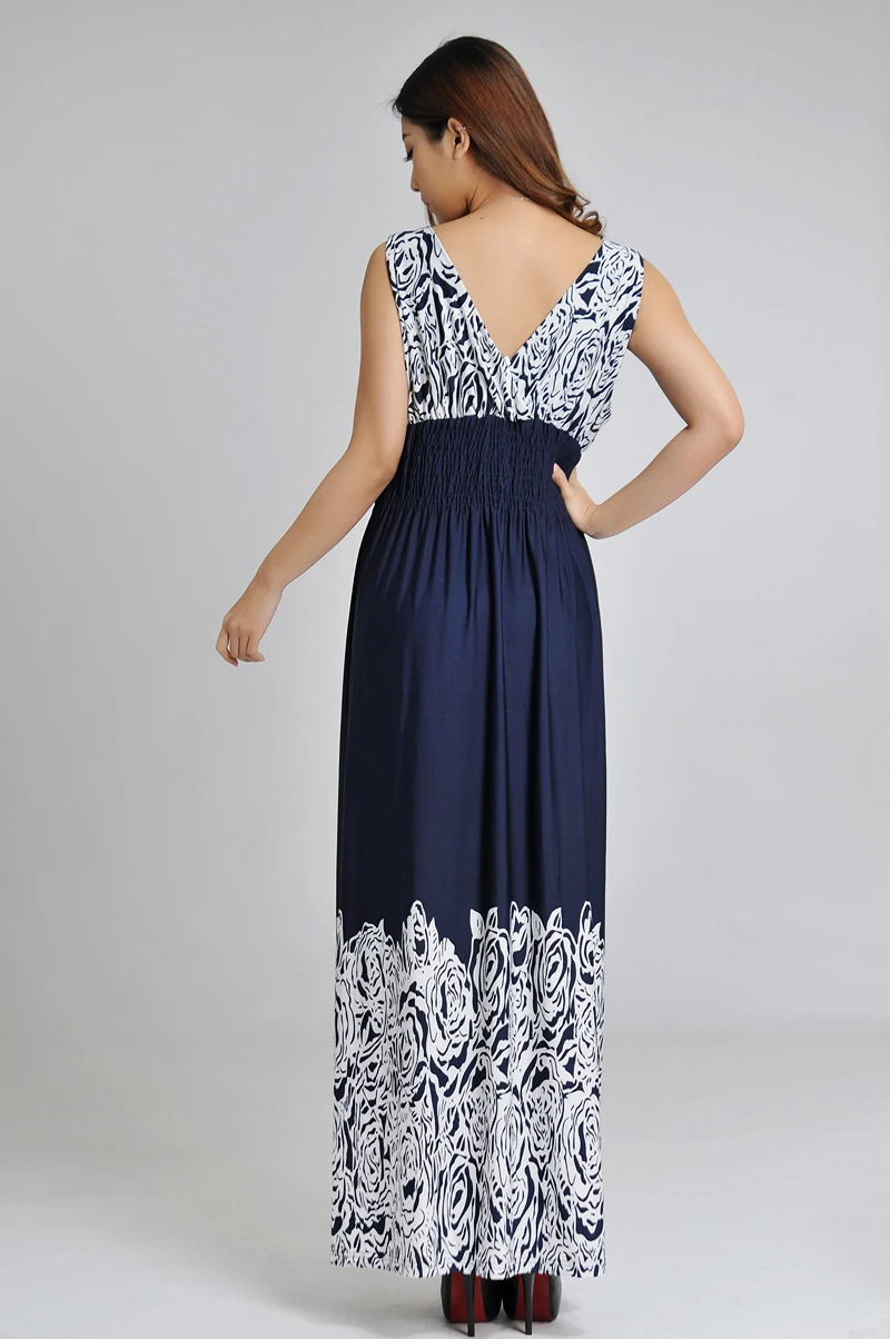 Mujeres Retro Vintage saias femminas longas vestidos verano faldas largos ropa de mujers Plus tamaño grande sundress playa Vestidos 6xl