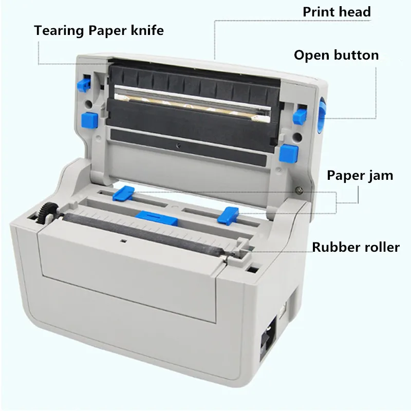 JPW560 الحرارية الطابعة الحرارية ورقة السلع ملصق qr كود طابعة باركود صريحة الإلكترونية بوليصة الشحن طابعة بطاقة لاصقة