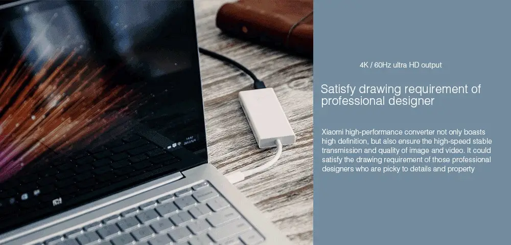 Xiaomi usb type-C к Mini DisplayPort адаптер конвертер для Apple Macbook xiaomi ноутбук