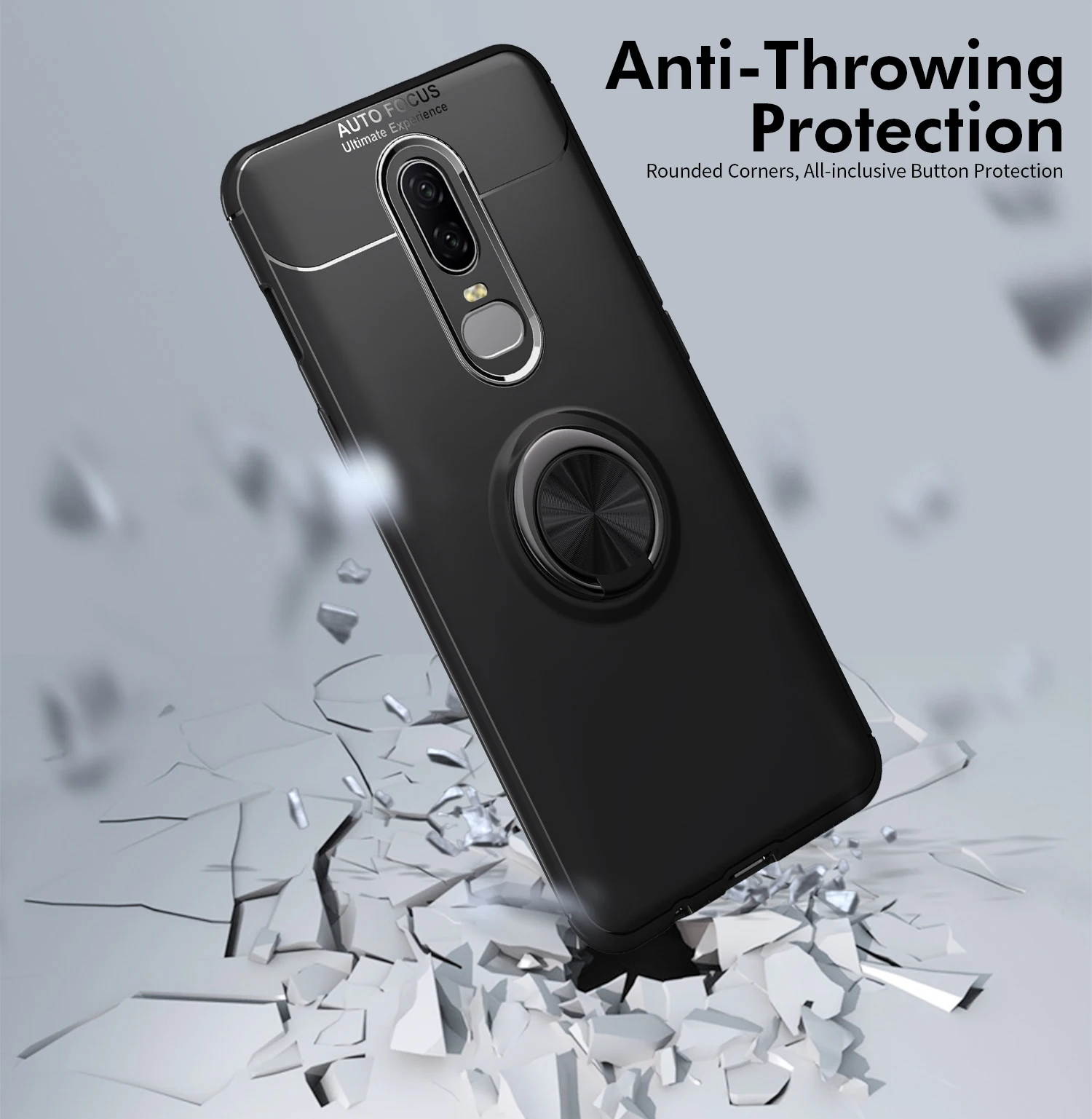 Чехол с кольцом для OnePlus 6 A6000 A6003 OnePlus6 автомобильный Магнитный гибридный защитный