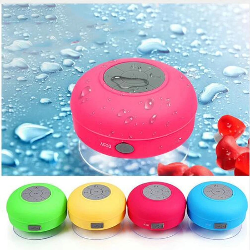

Dehyaton BTS-06 Bluetooth Portable Waterproof Wireless Stereo Speaker for Shower Music Player LED flash lighting Loudspeaker