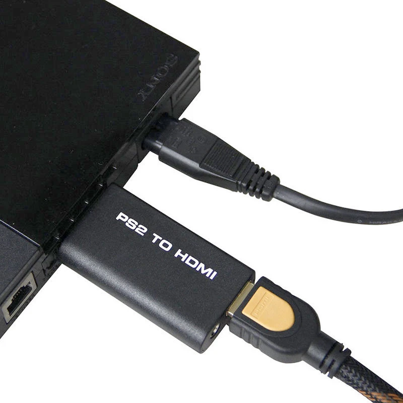 For PS2 to HDMI Audio Video AV Adapter Converter AV Input to HDMI VideoAudio Signals Output Cable for PS2 HDTV Display (5)