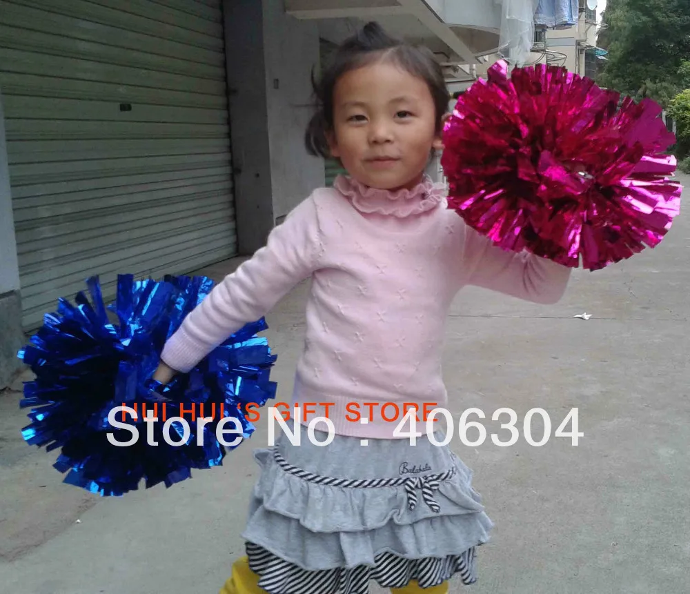60g Fadeless Metallic Pompom Cheering Cheerleading Pom Pom With Baton Handle Red Pink Green Blue Gold Silver Ballroom Costume Ballroom Costume Pom Pompom Pom Cheerleading Aliexpress