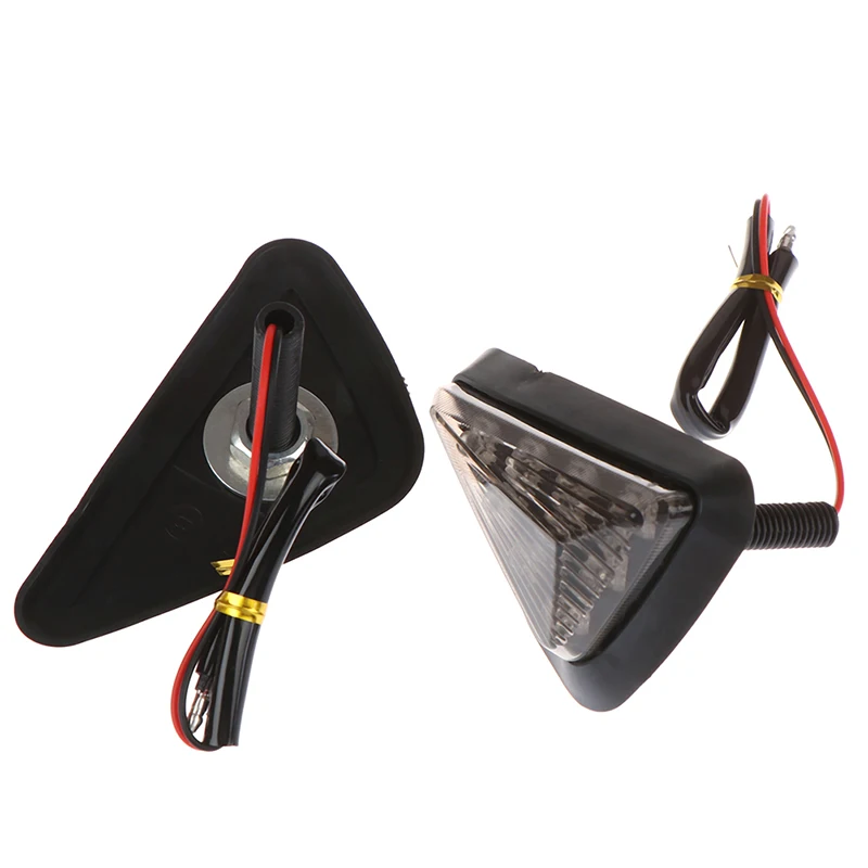 1 пара мигалок для мотоцикла 9 LED поворотные индикаторы мигалка riangle Moto сигнальные