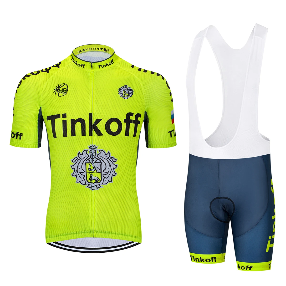 Флуоресцентный желтый костюм Джерси для езды на велосипеде/велосипедная одежда быстросохнущая велосипедная дышащая Спортивная одежда для велоспорта - Color: 1