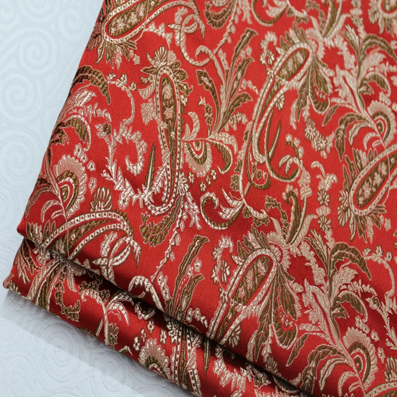 75x100 см импортные дворе окрашенные жаккардовые гобелен атласа 3D жаккардовые парча ткань для платье Чехлы занавес лоскутное