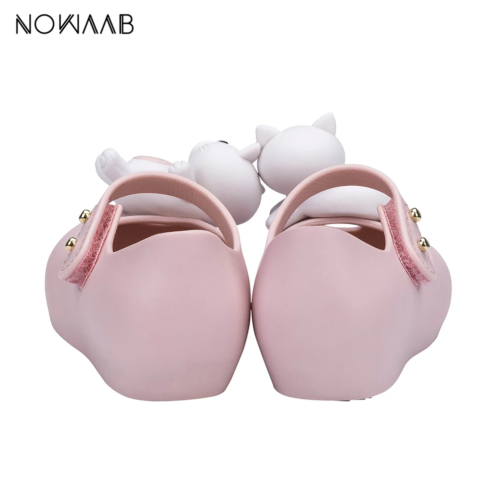 Mini Melissa Ultragirl Mini/Новинка года; летняя прозрачная обувь для мальчиков и девочек; нескользящие прозрачные сандалии с медведем для девочек; Детские пляжные сандалии для малышей