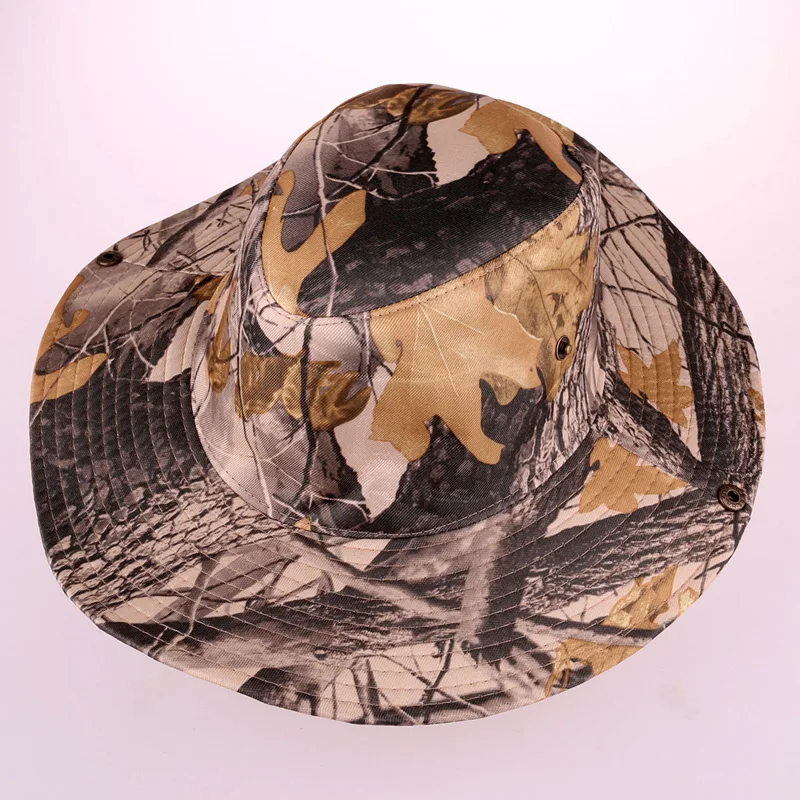 Two Designs Size 58cm Fishing Camping Hunting Army Camo Bucket Hats for