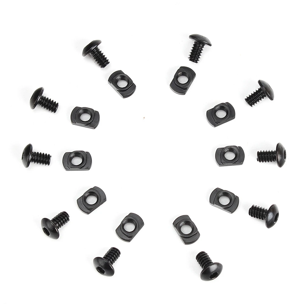 ohhunt 10 Pcs Tactical Steel M-LOK Screws and Nuts Replacement for Hunting Handguard Rail Mount Sections with Allen Wrench (6)