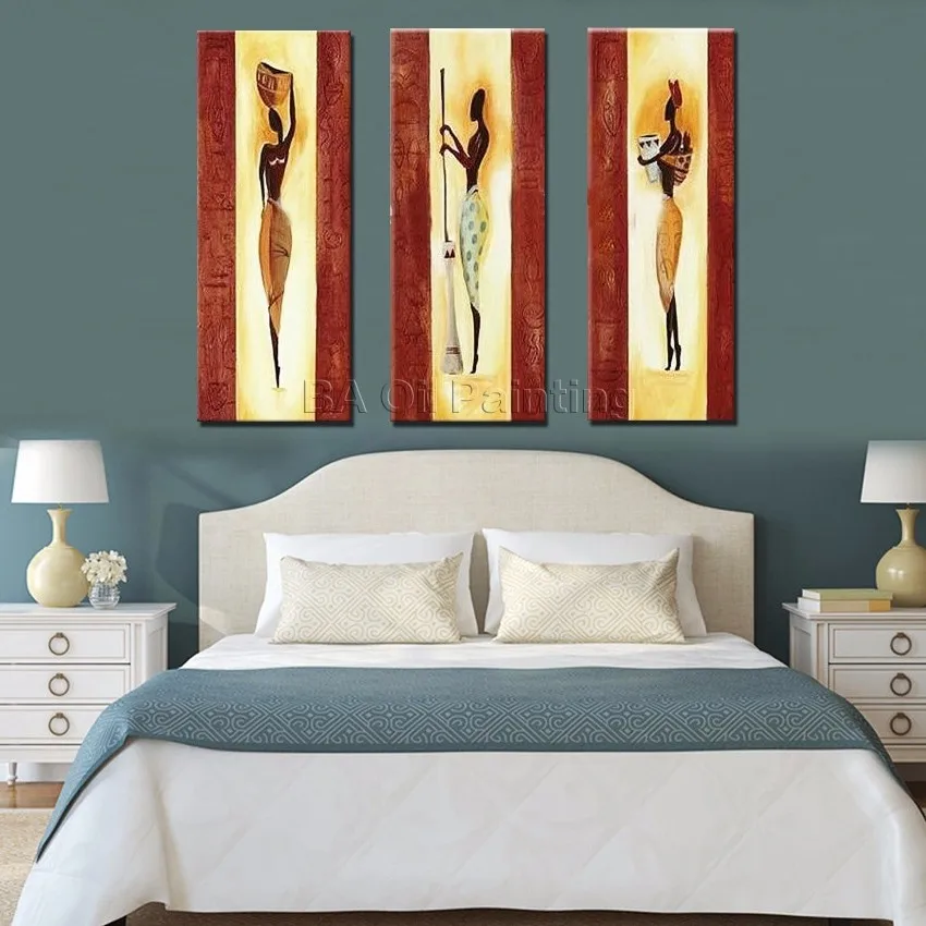 

Free Shipping Handpainted Modern Abstract Wall Art Oil Painting On Canvas African Art Painting Modern Abstract Canvas Picture