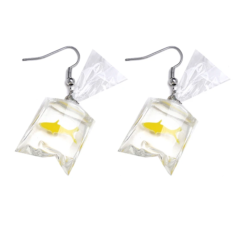 Модные Акриловые украшения на заказ женская прозрачная сумка из золотой рыбки
