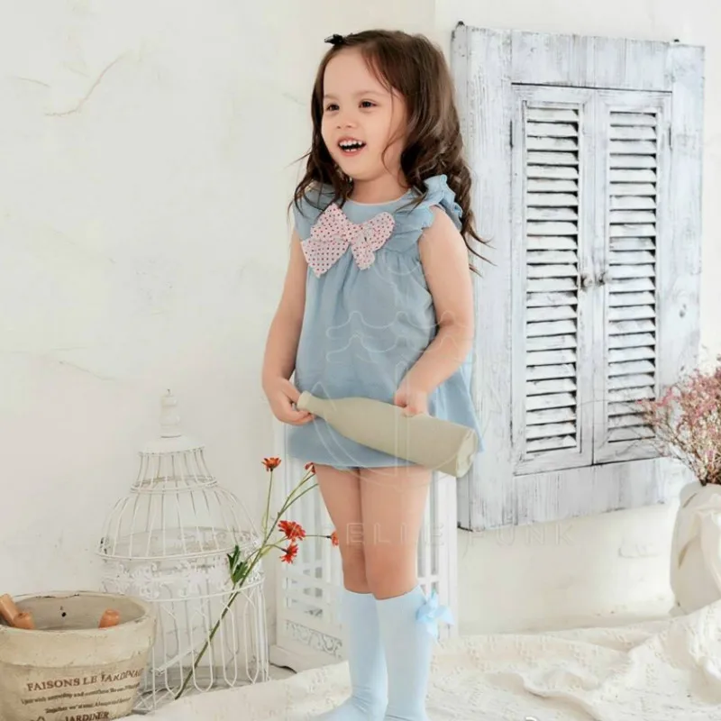 

2019Summer Kids Clothes Baby Girls Cotton Shirt Dress+pants Set Spanish Children Cotton High Quality Toddler Girl Clothes 2pcs