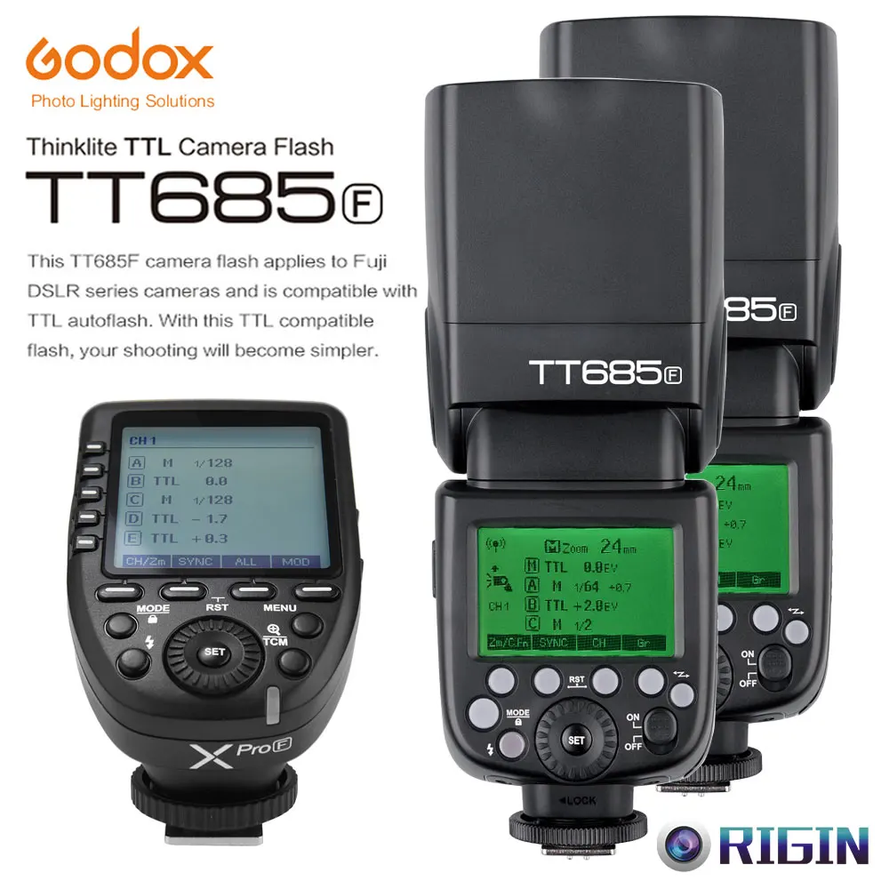Godox Camera Flash TT685F+Xpro-F Kit For Fuji (4)