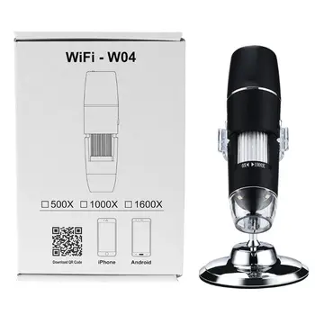 

2019 NEW WiFi 1000X Magnification USB Digital Microscope with Stand Magnifier with 8-LED Light Magnifier for iOS/Android