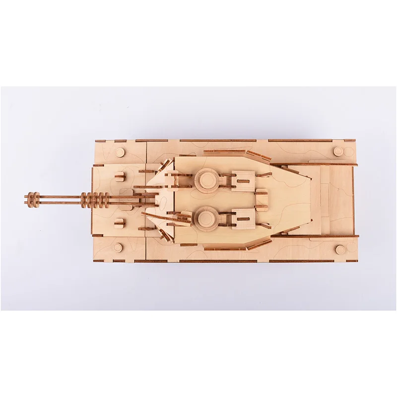 3D DIY деревянная игрушка пазл Военная серия M1 основной боевой танк модель