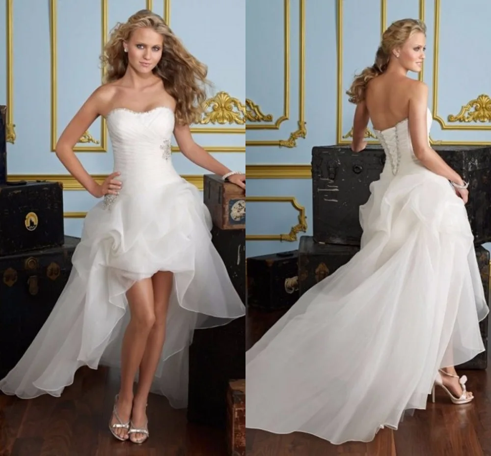 Buy Sexy Backless Cheap Short Wedding Dresses Short