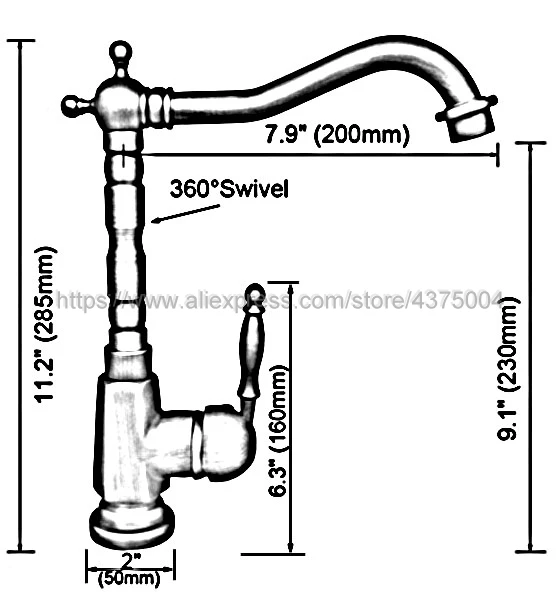 Single Handle Bathroom Hot/Cold Basin Faucet Bathroom Kitchen Deck Mounted Oil Rubbed Bronze Basin Faucet Nnf350