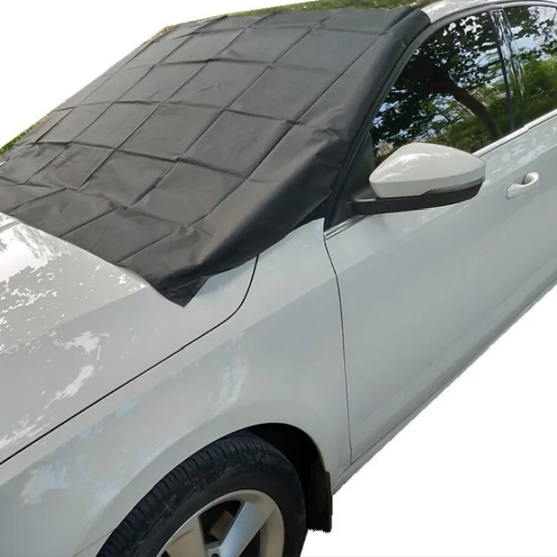 

215 x 125cm Car Exterior Magnet Windshield Cover Snow Covers Sunshade Ice Snow Frost Protector Windshield Silver Black Covers