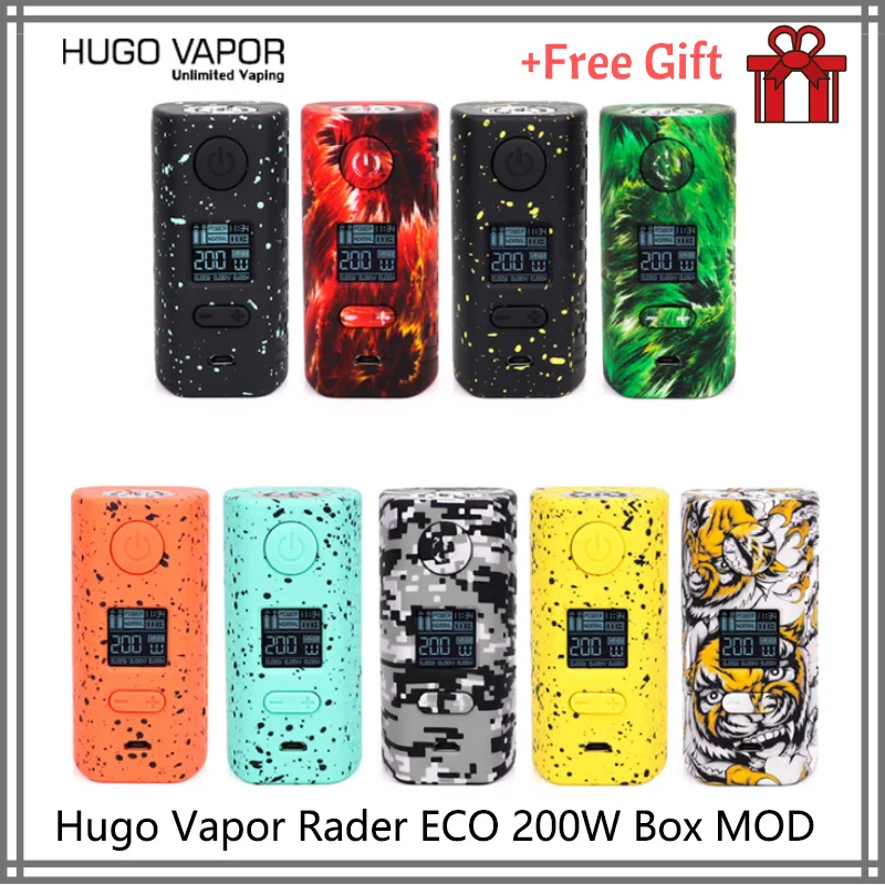Economici Originale E cigs Hugo Vapore, Piuttosto ECO 200W Box MOD Light peso Sigaretta Elettronica dual 18650 vs Thro pro Vape mod dovpo dual