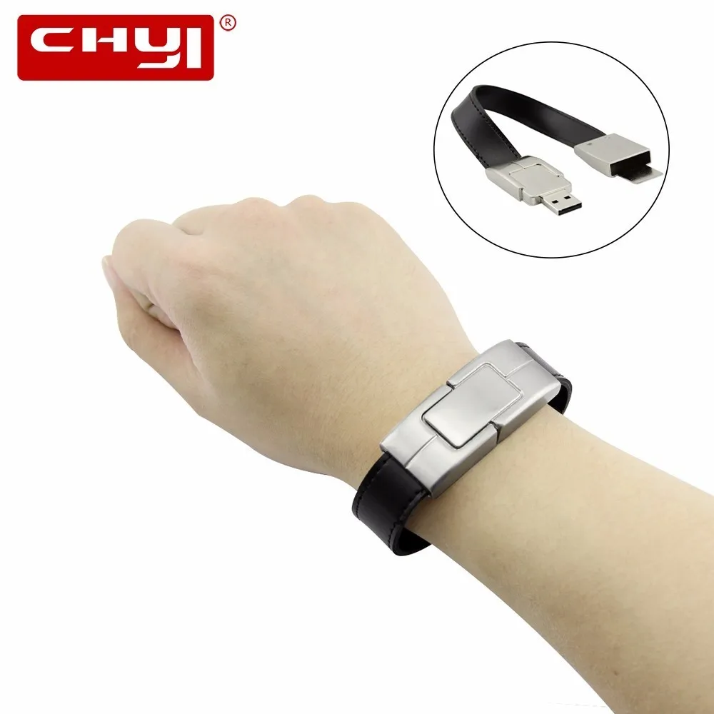 Bracelet Black 16GB USB 2.0 Pen Drive Flash Drive Pen Drive Memory Stick