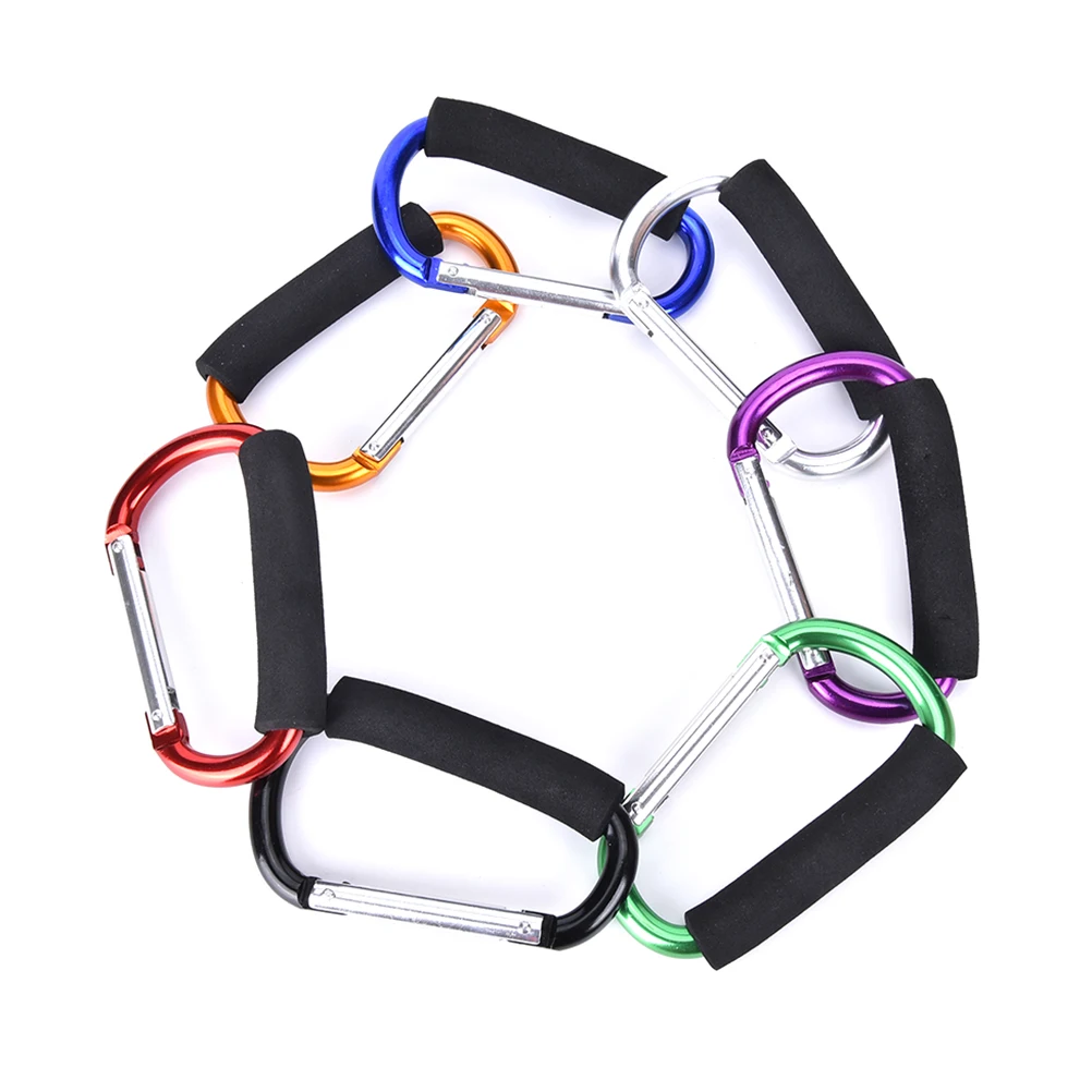 

Large Aluminum Carabiner Key Chain Clip Outdoor Camping Keyring Snap Hook Water Bottle Buckle Travel Kit Climbing Accessories