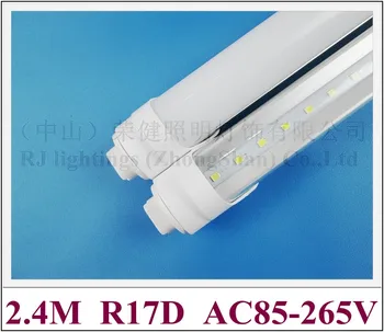 

R17D LED tube light lamp SMD 2835 LED fluorescent light tube T8 2400mm 2.4M R17D SMD2835 192 led 4800lm 40W AC85-265V