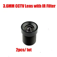 DIY 2PCS/Lot 3.6mm 850nm IR Filter M12 Mount Fixed Focus CCTV Lens For CCTV Megapixle IP USB Camera