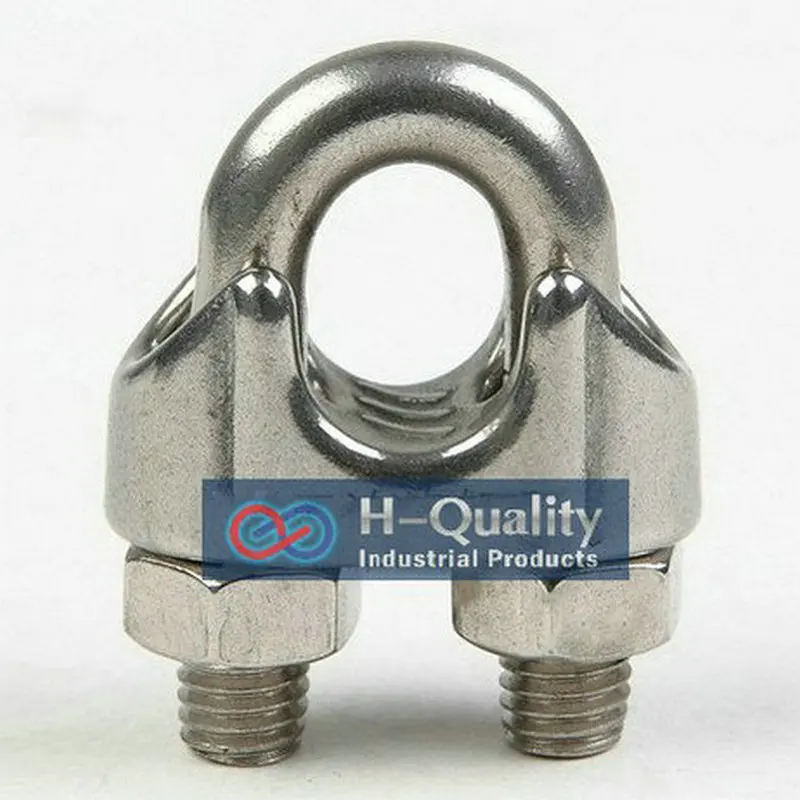50PCS/Lot Rigging Hardwares M8 Stainless Steel 316 DIN741 Wire Rope Clip(304 material m2-m24 sizes available) | Обустройство дома