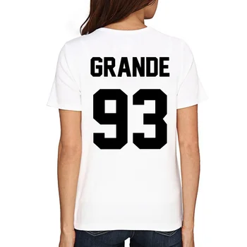 

Trendy GRANDE 93 Women Men T Shirt Awmblr Ootd Ariana Truly 1993 Shirt Casual Funny T-shirt for Lady Top Tee Plus Size Tops