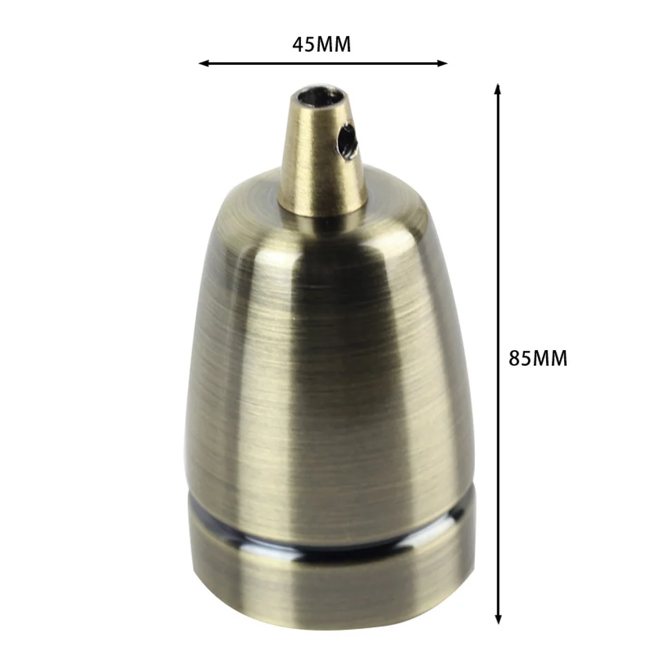 2 шт./лот, античный патрон Эдисона E27, алюминиевая лампа, розетка, лофт, винтажный Ретро светильник, металлический держатель для лампы, Старая форма колокольчика