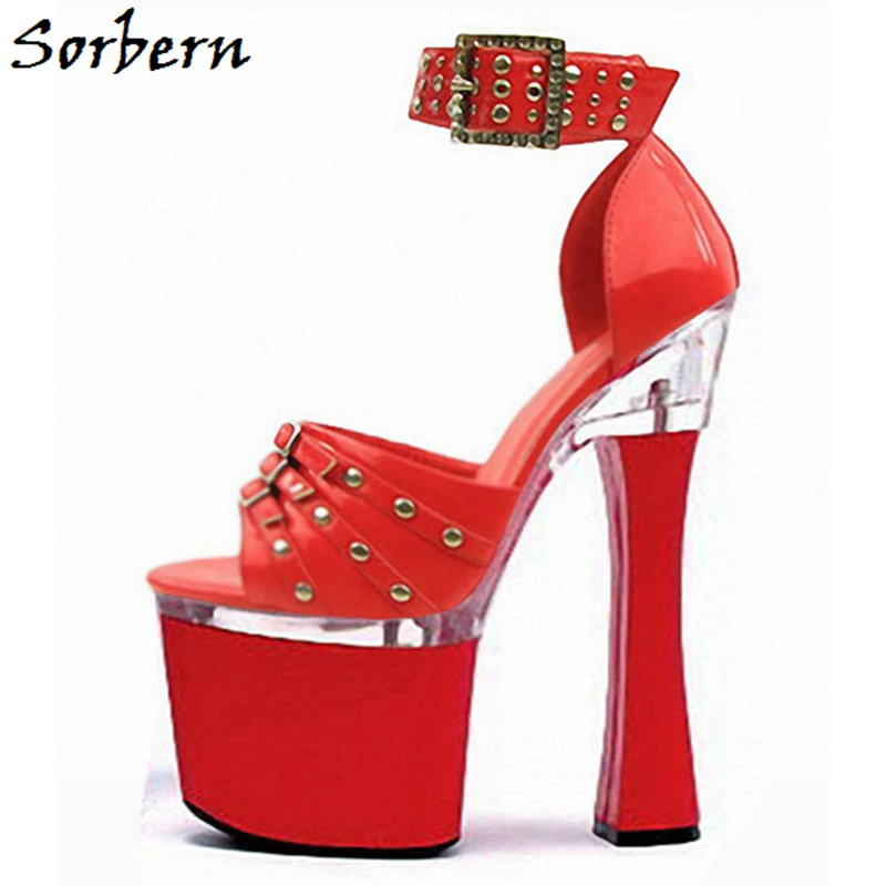 red high sandals