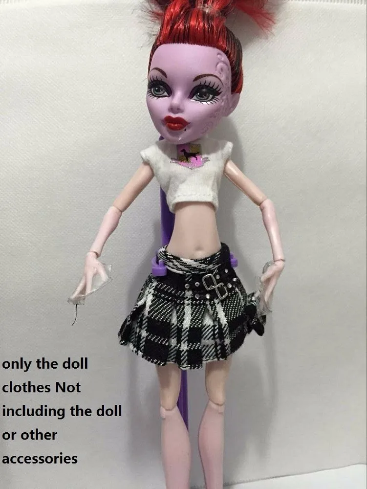 Различные части юбка платье для Monster High кукольная одежда подлинный комплект одежды Школьные Аксессуары