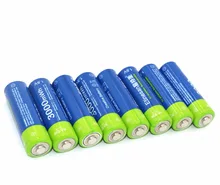 NEW 8pcs/lot Etinesan 3000mWh AA Li-polymer Li-Po Lithium Rechargeable Batteries