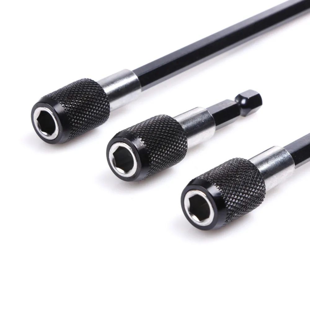 3Pcs/Set 60mm/100mm/150mm Screwdriver Extension Bit Quick Release 1/4 Hex Shank Tools