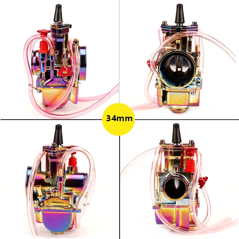 PWK карбюратор мотоцикл 4 т ход двигателя части скутеры Байк ATV 28 30 32 34 мм с Мощность реактивный гоночный мото
