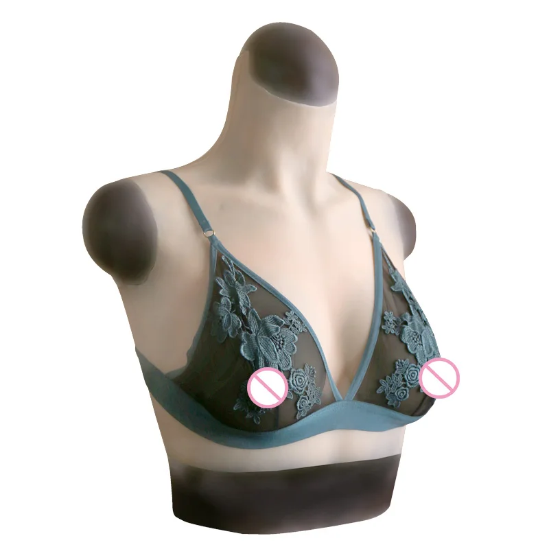 B Чашка груди пластина с жидким силиконовым наполнением поддельные boob torso для