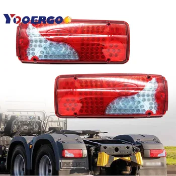 2 個 120 led リアテールライト LED トラックローリートレーラースカニアボルボ DAF 男 Iveco