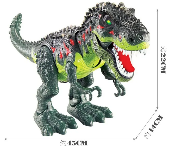 Модный подарок, Детская электрическая игрушка, большой размер, ходячий робот-динозавр, светильник со звуком тираннозавра, детские развивающие игрушки