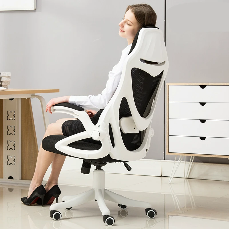  Simple Style Rotated E-sports Gaming Chair Lifted Reclining Office Chair Adjustable Multi-function 