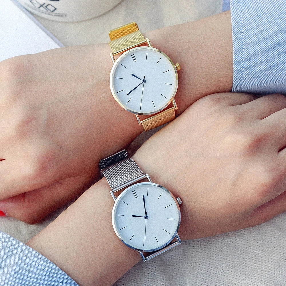 

VNEDYA Brand Fashion Gold Silver Casual Quartz Watch Women Metal Stainless Steel Dress Watches Relogio Feminino Clock Dropship