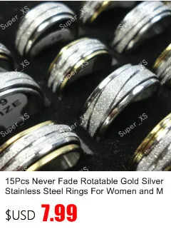 10 шт смешанный стиль винтажное Серебряное вращающееся женское кольцо женские украшения оптом кольца Bulks много LR4071