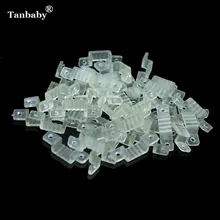 Tanbaby 10mm 12mm Silicon Clip Mounting Brackets For Fixing 220V 3528 5050 3014 RGB Transparent LED