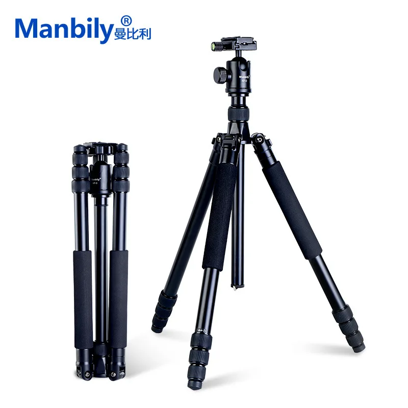 Manbily AZ611 Magnalium Alloy Pro Tripod For DSLR Camera Tripod Monopod With KF0 Ball Head QR