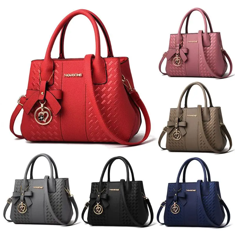 عالية الجودة المرأة حقيبة يد جلدية حقيبة كتف السيدات محفظة حمل رسول حقيبة Crossbody كبيرة أعلى-حقائب بيد