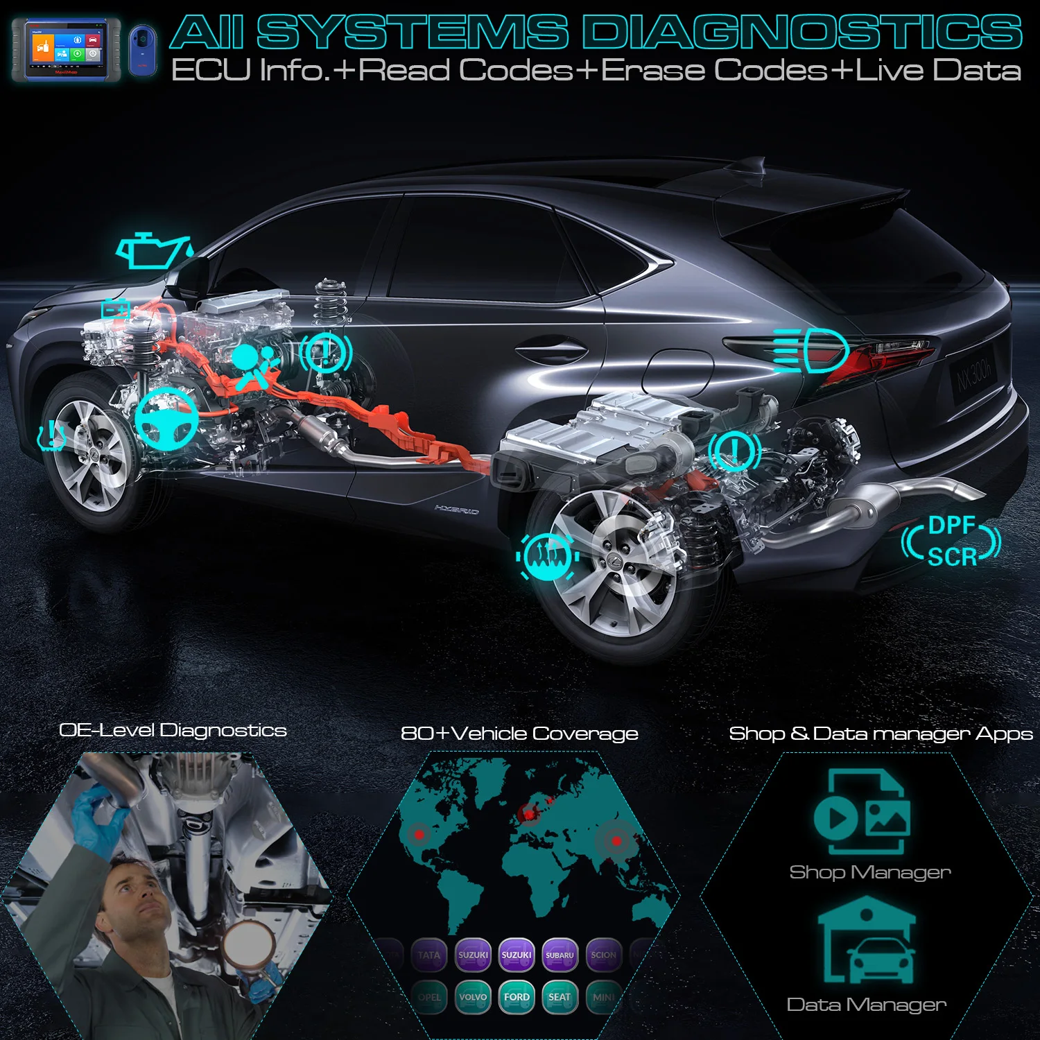 autel MaxiIM IM508 Расширенный IMMO и программирование ключей Идеальная замена AURO OtoSys IM100 XP200 ключ и чип программист