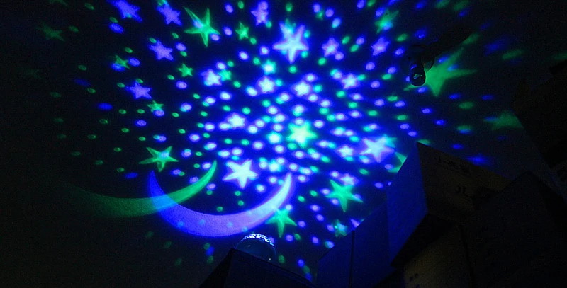 Romantic Rotating Spin Night Light Projector (5)