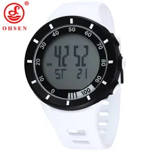 OHSEN Брендовые мужские модные электронные часы светодиодный унисекс стиль спортивные военные часы календарь функция будильник Relogio Masculino