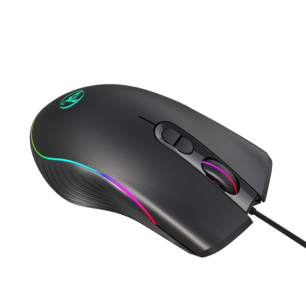 Проводная игровая мышь, 7 программируемых кнопок, 6400 dpi, светодиодный, оптическая, USB, компьютерная мышь, геймерские мыши, RGB светильник, оптические проводные мыши 603#2
